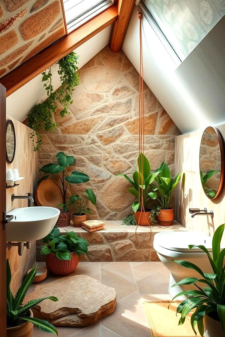Nature Inspired Oasis - 22 Attic Bathroom Ideas