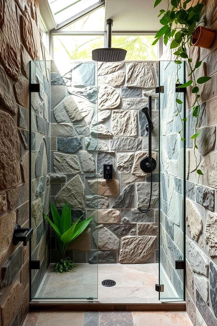 Nature Inspired Oasis - 22 Corner Shower Ideas