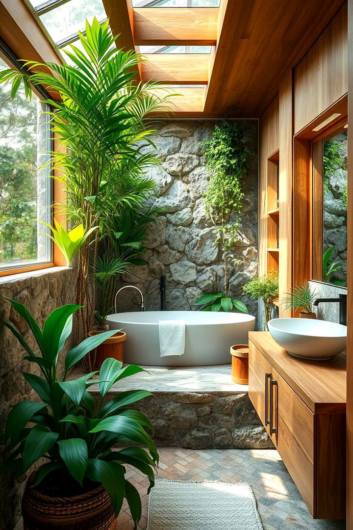 Nature Inspired Oasis - 22 Quirky Bathroom Ideas