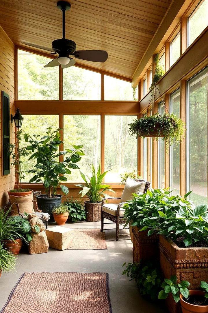 Nature Inspired Oasis - 22 Small Screened-in Porch Ideas