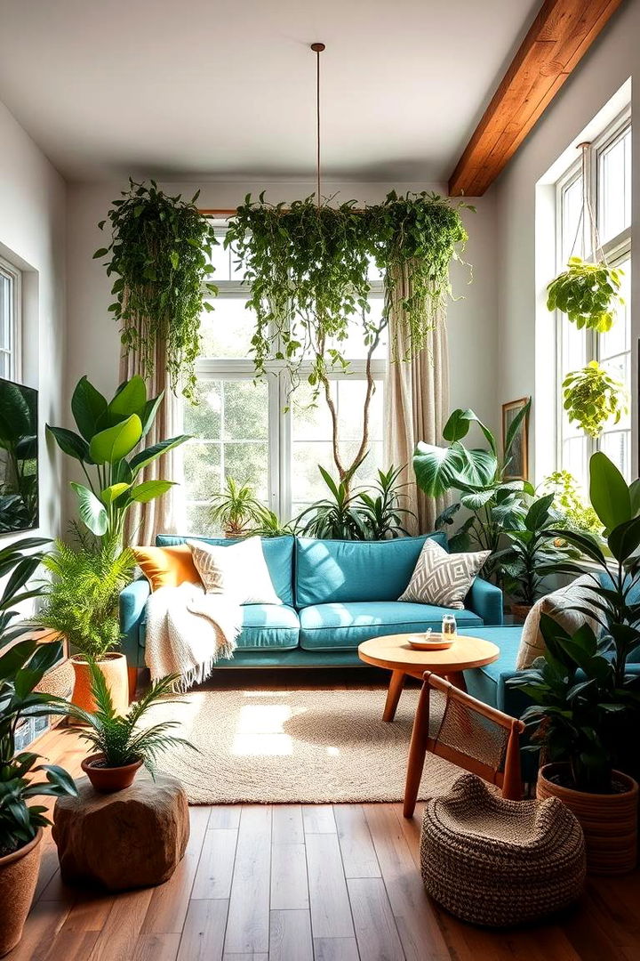 Nature Inspired Oasis - 22 Teal Couch Living Room Ideas