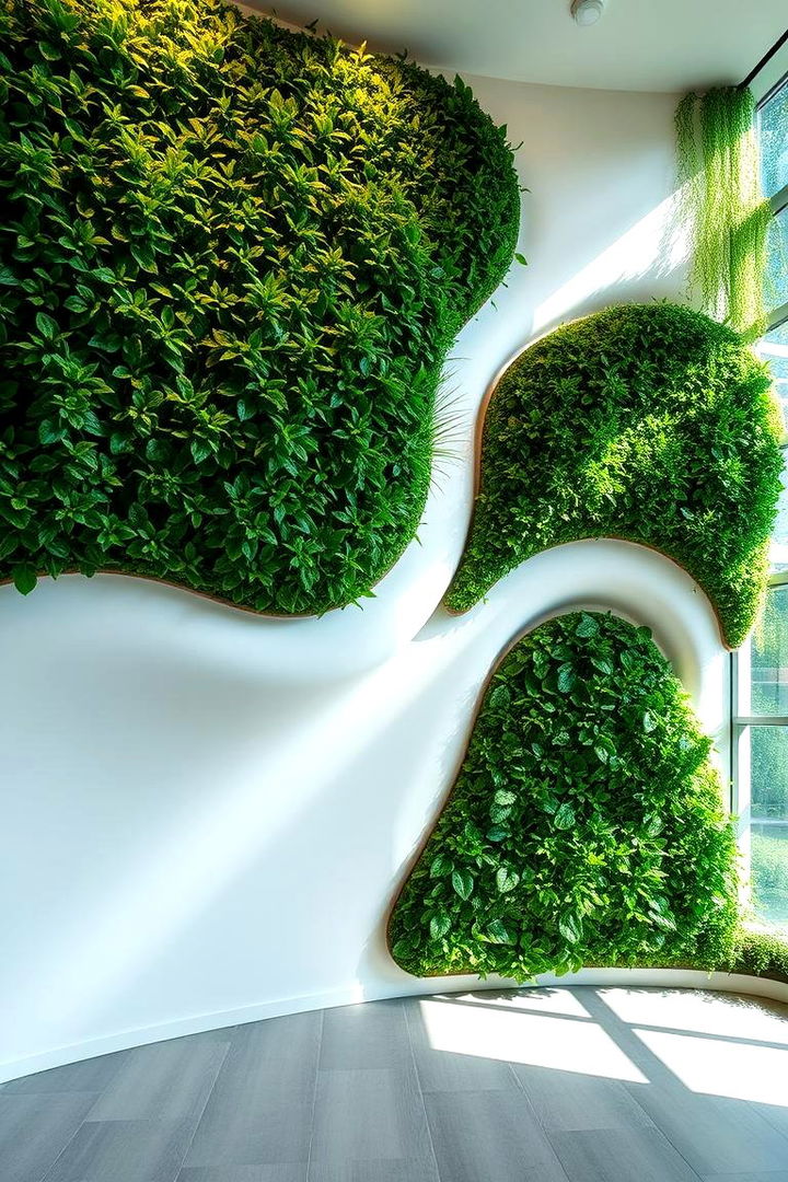 Nature Inspired Organic Shapes - 22 Green Accent Wall Ideas