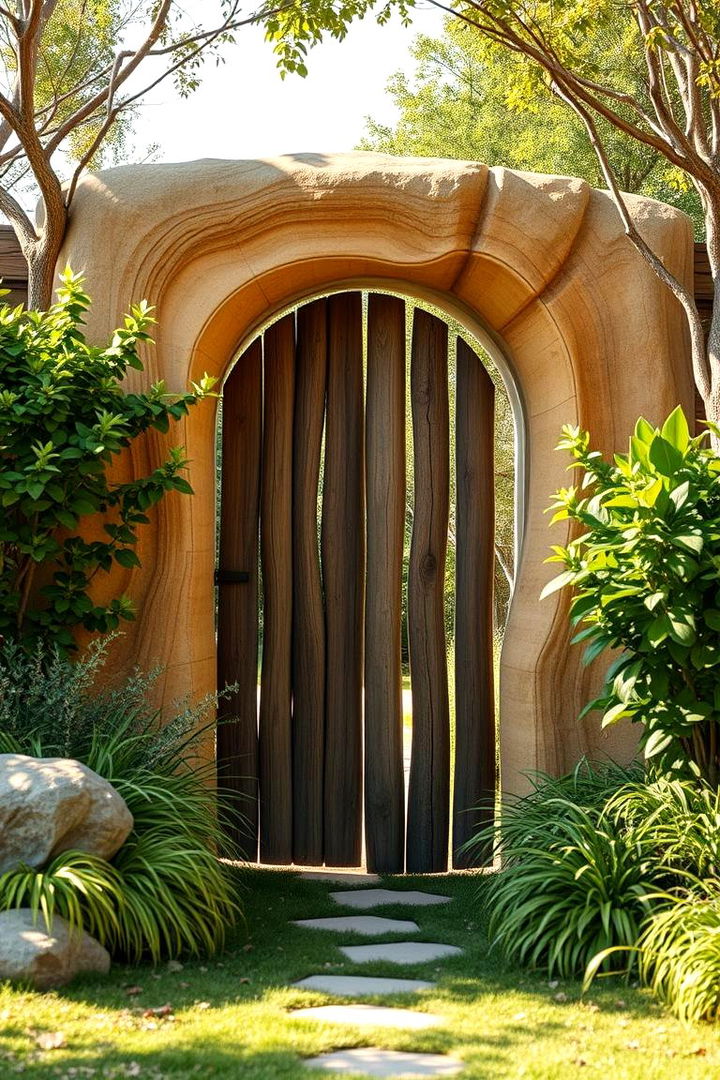 Nature Inspired Organic - 22 Front Door Gate Ideas