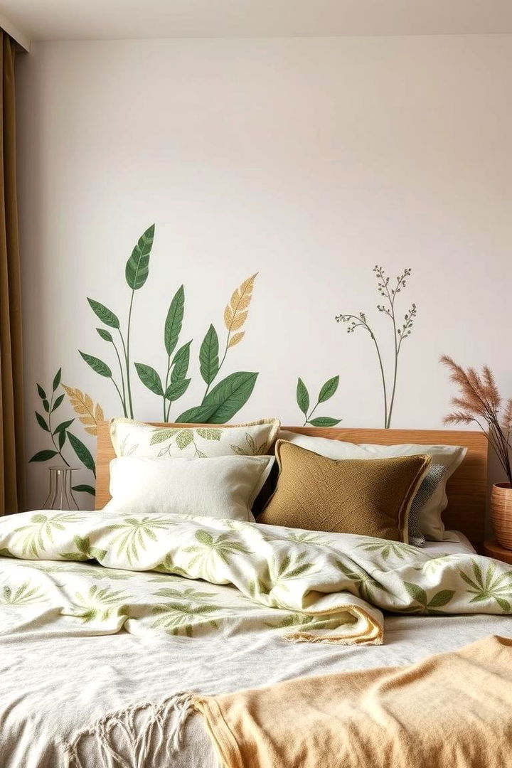 Nature Inspired Patterns Textural Harmony - 22 Green and Brown Bedroom Ideas