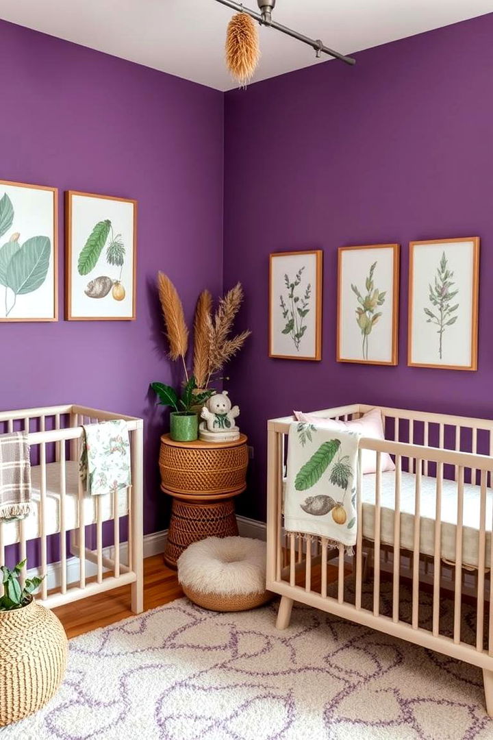 Nature Inspired Purple Decor - 22 Purple Nursery Ideas
