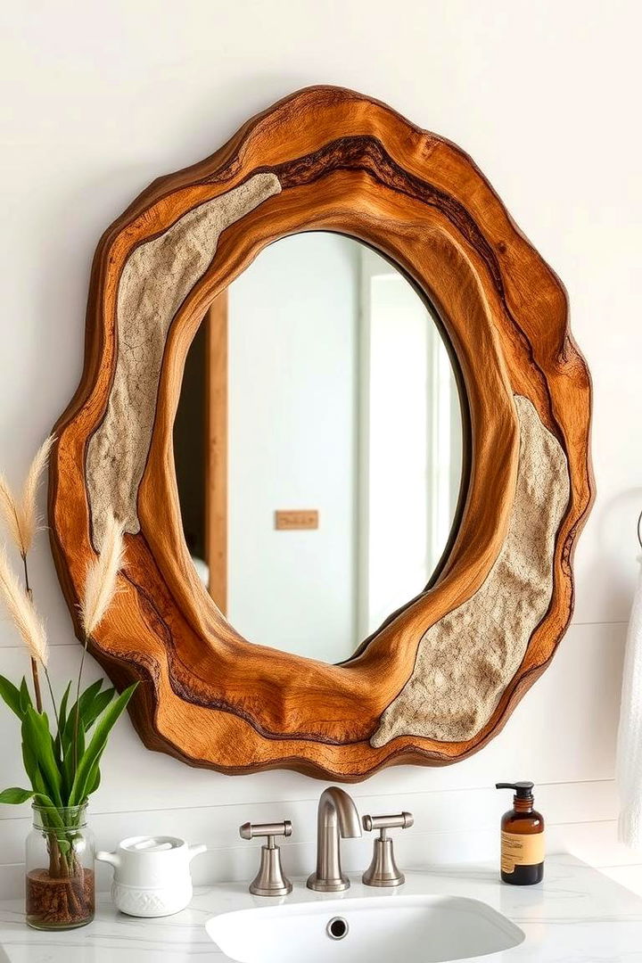 Nature Inspired Reflection - 22 Bathroom Mirror Ideas