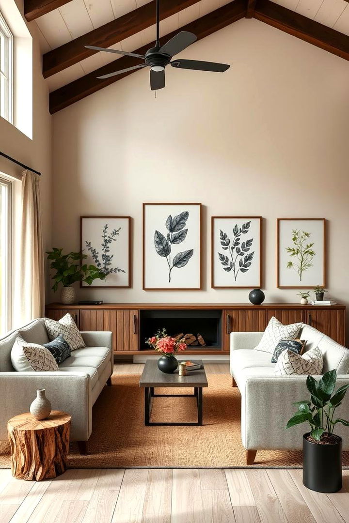 Nature Inspired Serenity - 22 Black and Beige Living Room Ideas