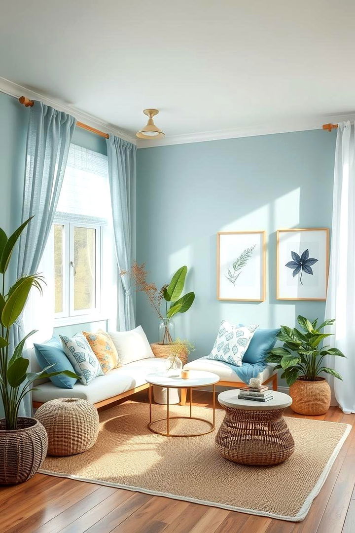 Nature Inspired Sky Blue Decor - 22 Sky Blue Bedroom Ideas