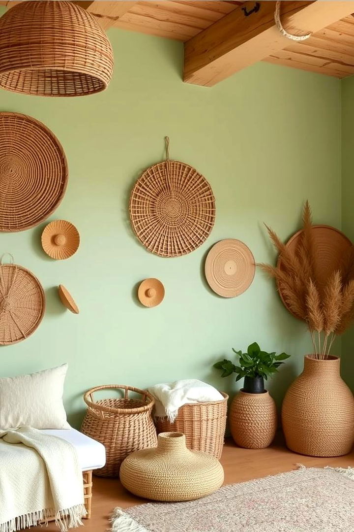 Nature Inspired Textures - 22 Light Green Bedroom Ideas