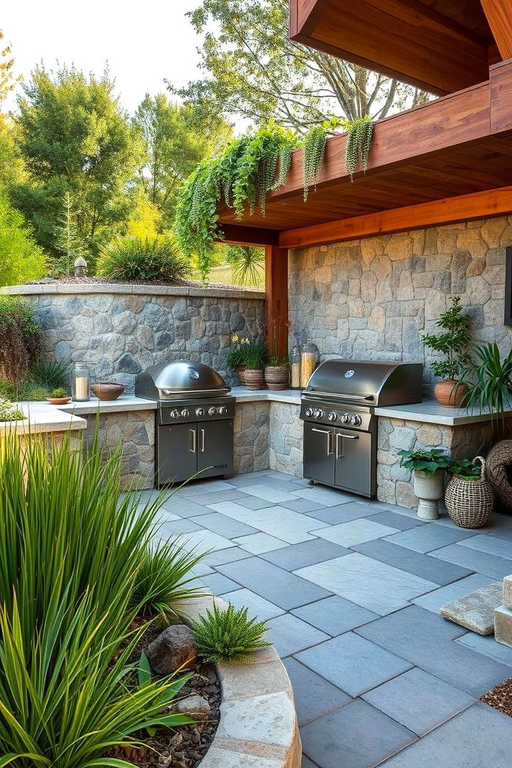 Nature Integrated BBQ Space - 22 bbq area ideas