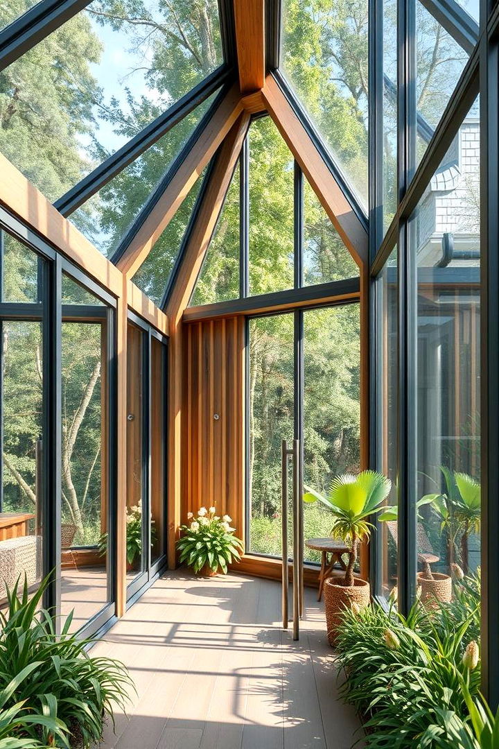 Nature Integrated Glass Porches - 22 Glass Porch Design Ideas