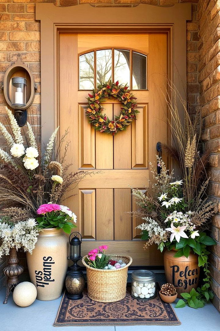 Nature inspired Elements - 22 Front Door Decor Ideas