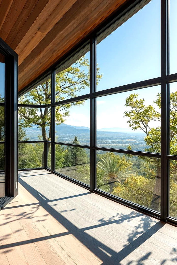 Natures View Enhancer - 22 Glass Balcony Design Ideas