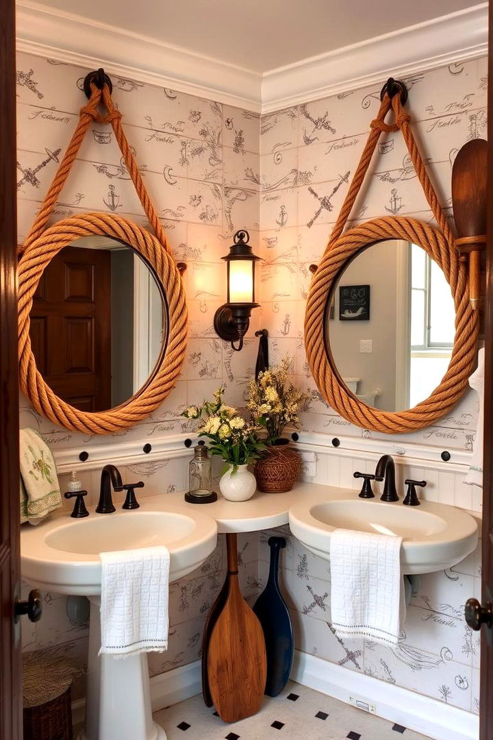 Nautical Accents and Decor - 22 Coastal Bathroom Ideas