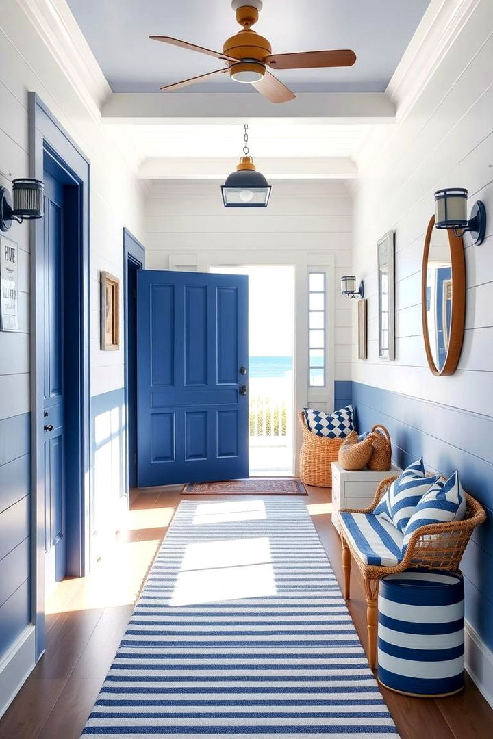 Nautical Blue Door Decor - 22 Summer Front Door Decor Ideas