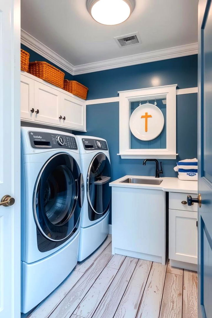 Nautical Blue Inspirations - 22 Blue Laundry Room Ideas