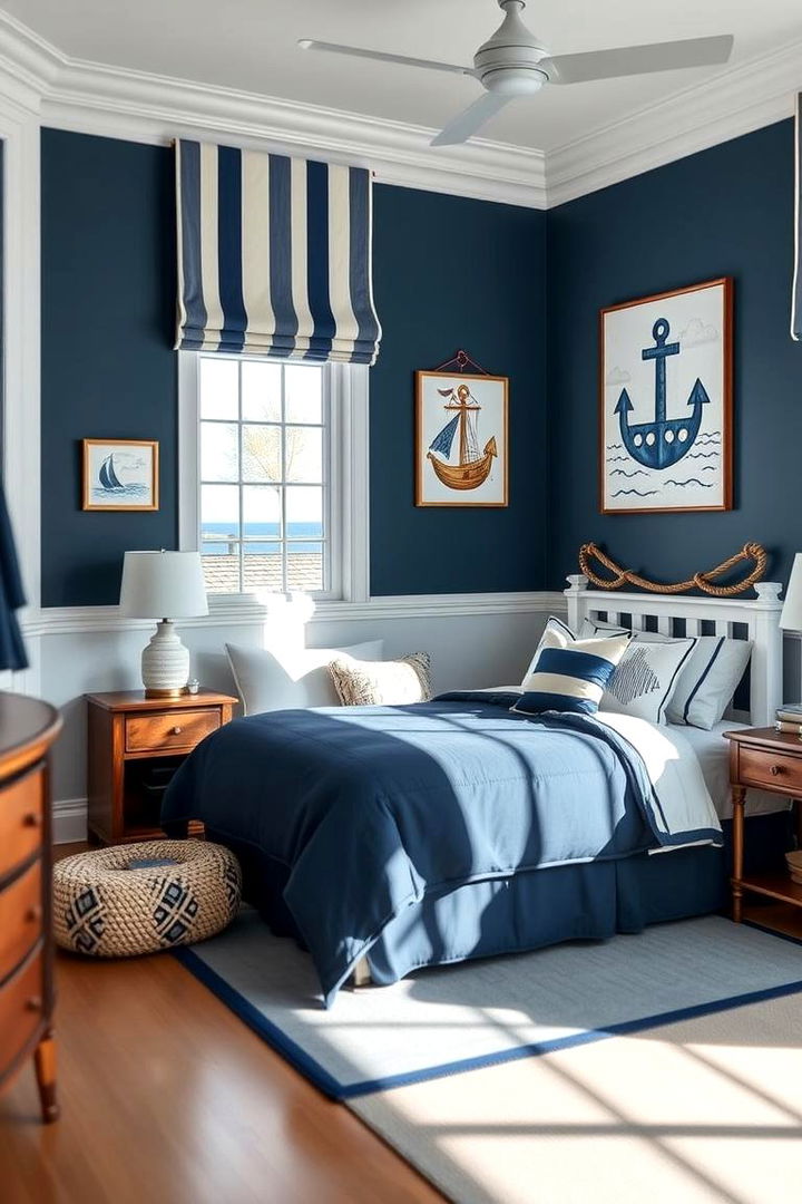 Nautical Blue Themes - 22 Girls Blue Bedroom Ideas