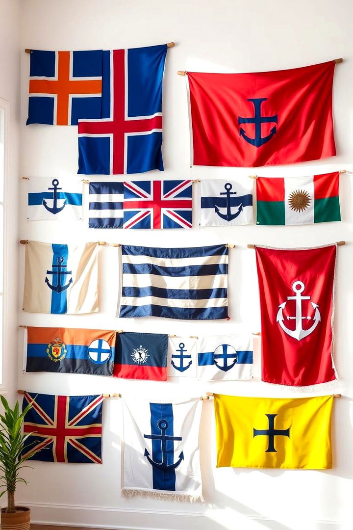 Nautical Flag Decor - 22 Nautical Decor Ideas