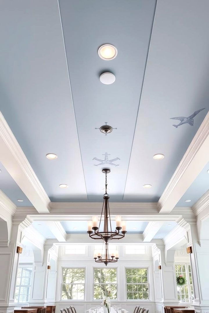 Nautical Inspirations - 22 Dining Room Ceiling Ideas
