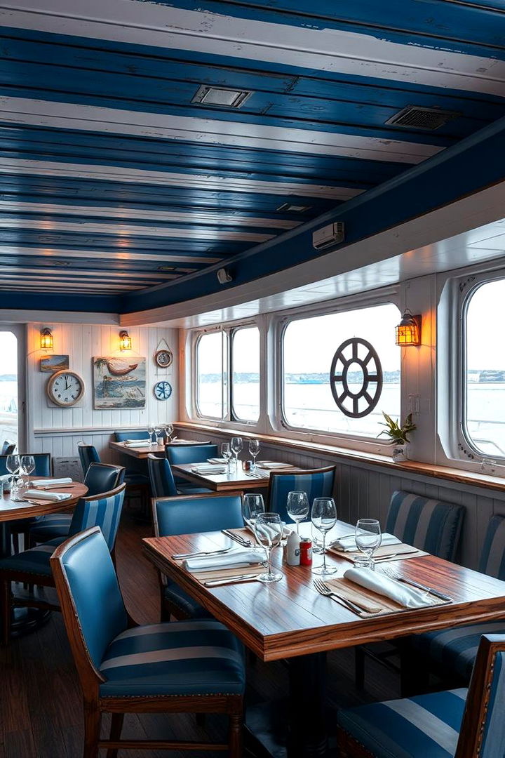 Nautical Inspired Dining Spaces - 22 Blue and White Decor Ideas