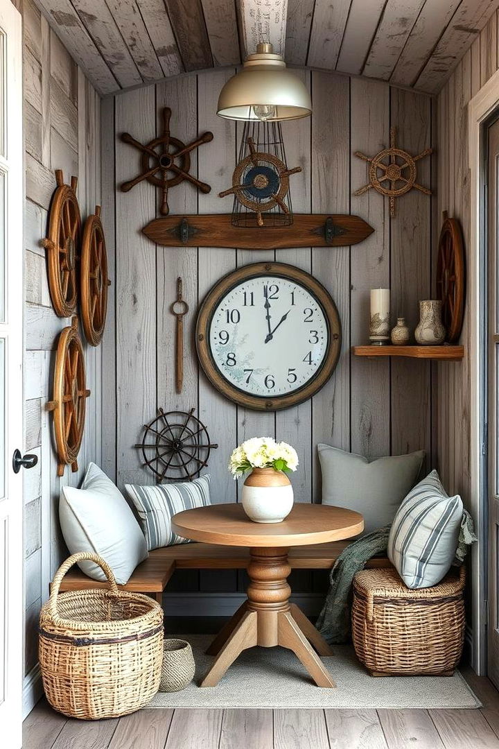 Nautical Inspired Nook - 22 Man Cave Design Ideas