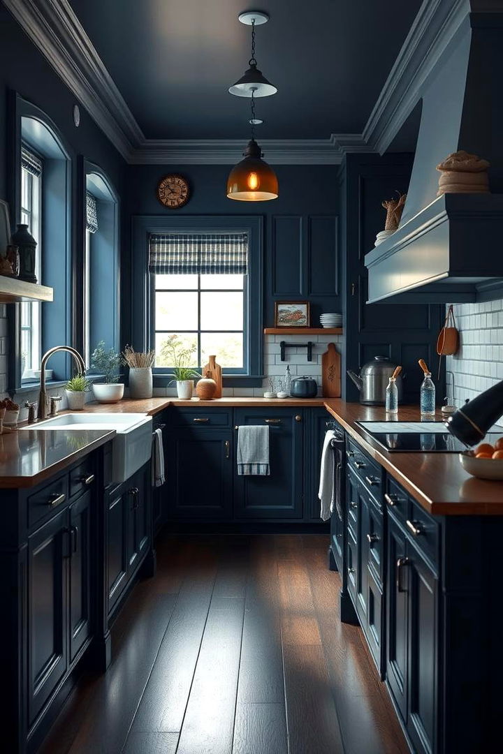 Nautical Navy Elements - 22 Colorful Kitchen Ideas