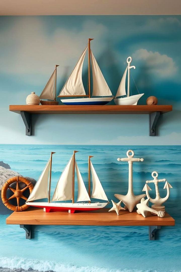 Nautical Theme Touches - 22 Shelf Decor Ideas