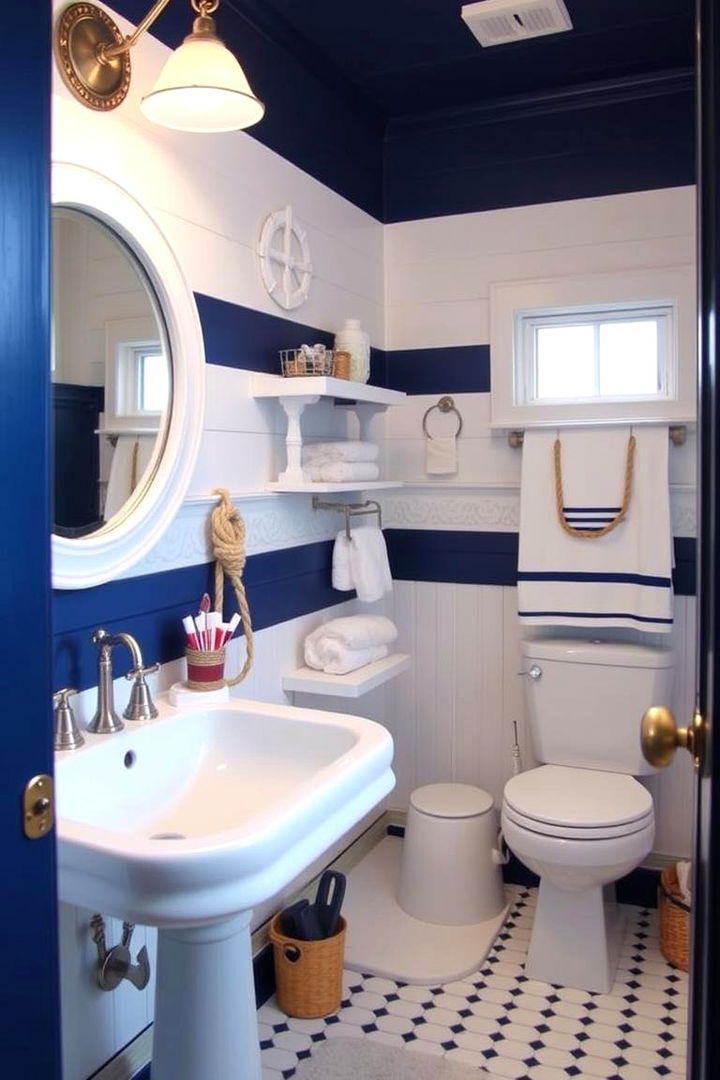 Nautical Theme for a Seafaring Adventure - 22 Kids Bathroom Ideas