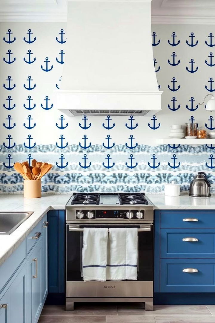 Nautical Themes - 22 Kitchen Wallpaper Ideas