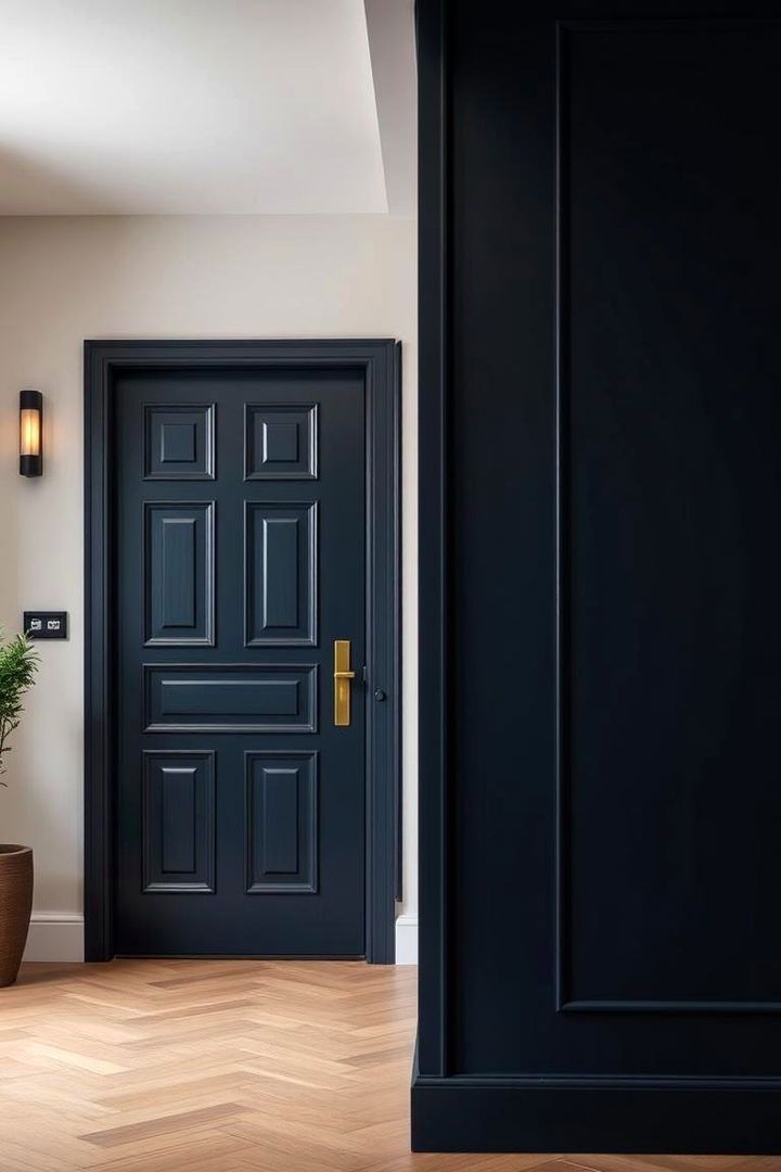 Navy Blue Depth - 22 Interior Door Color Ideas