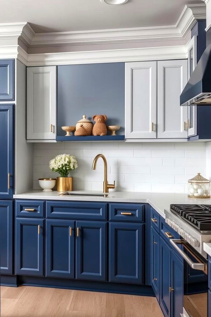 Navy Blue Serenity - 22 Bathroom Cabinet Color Ideas