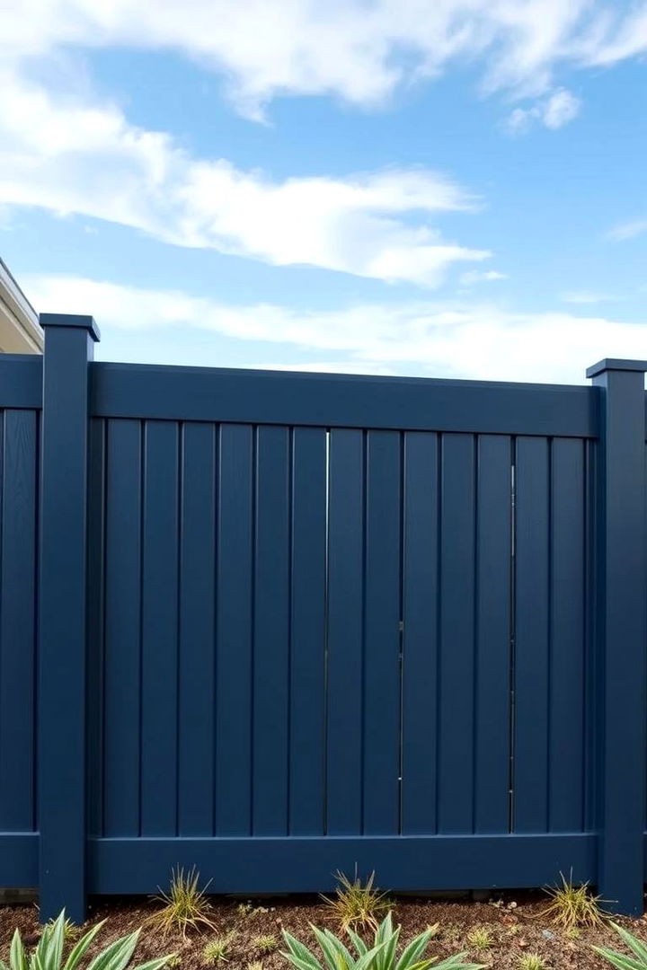 Navy Blue Sophistication - 22 Vinyl Fence Colors