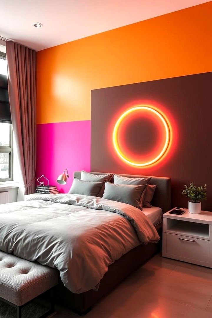 Neon Color Walls - 22 Neon Bedroom Ideas