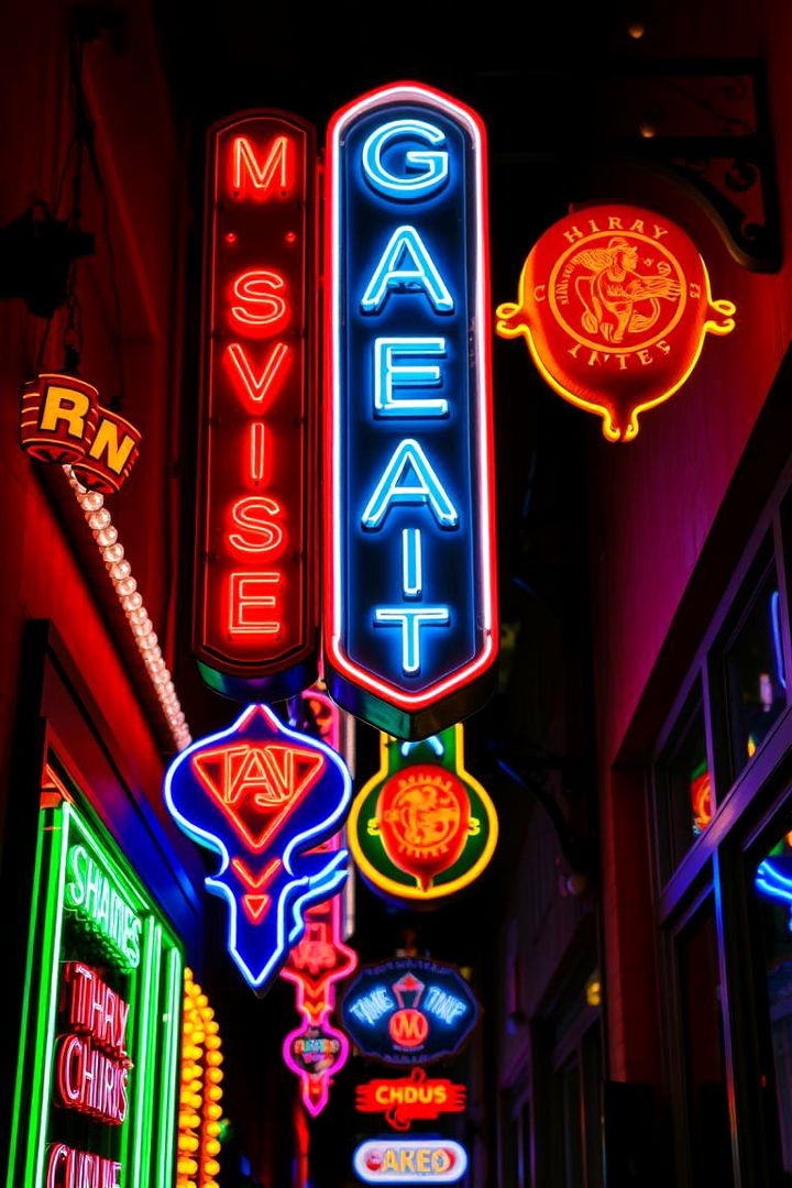 Neon Decorative Accents - 22 Party Decoration Ideas