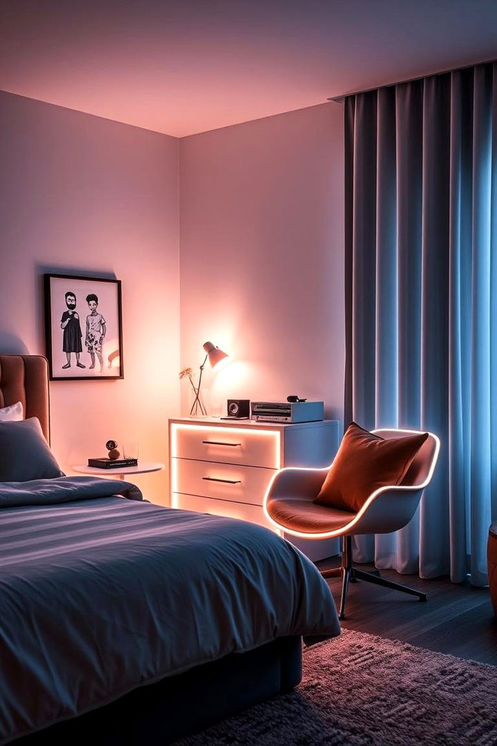 Neon Furniture Highlights - 22 Neon Bedroom Ideas
