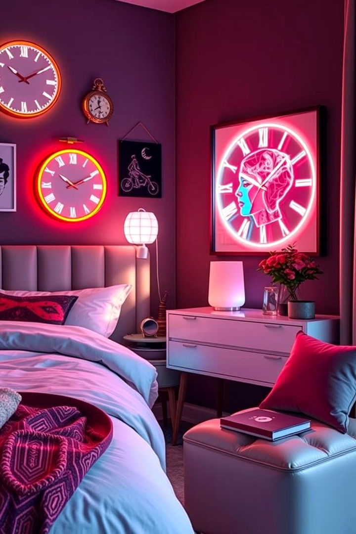 Neon Inspired Decorative Accessories - 22 Neon Bedroom Ideas