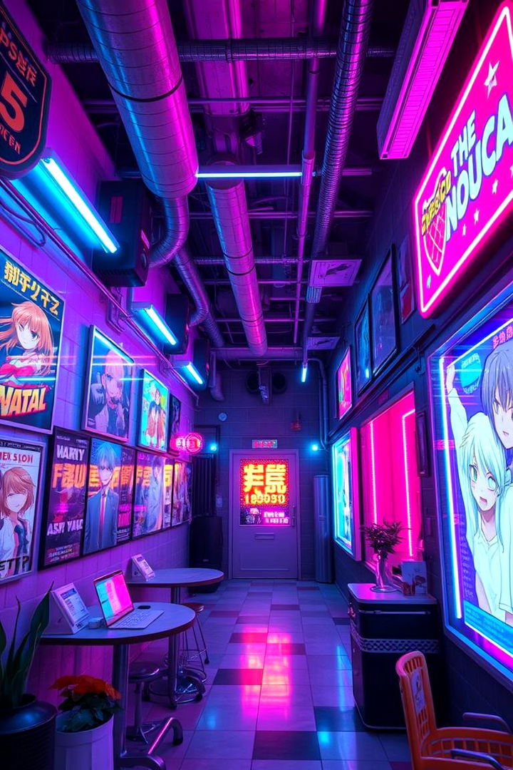 Neon Lighting to Enhance Anime Vibes - 22 Anime Room Ideas