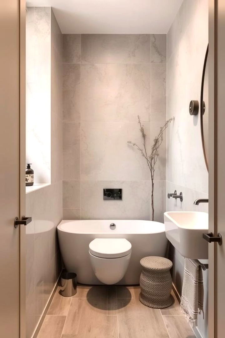 Neutral Color Palette Harmony - 22 Japandi Bathroom Ideas