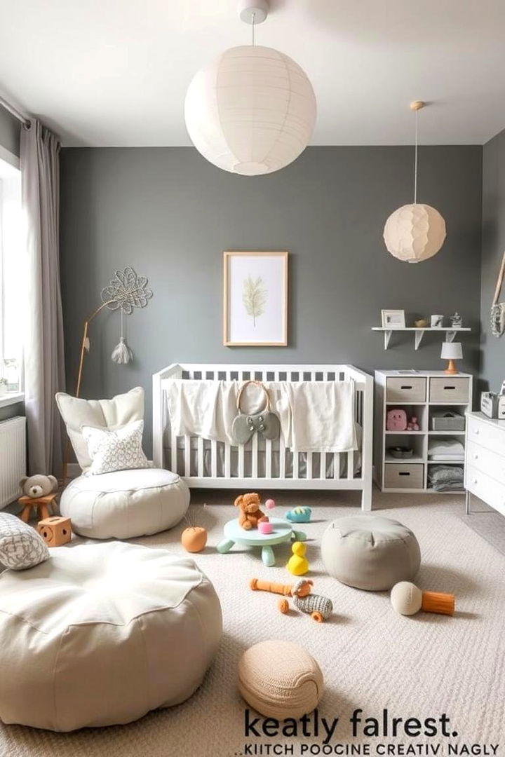 Neutral Play Areas - 22 Grey Nursery Ideas