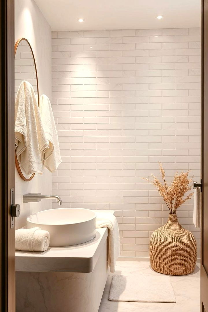 Neutral and Soft Textures - 22 Minimalist Bathroom Ideas