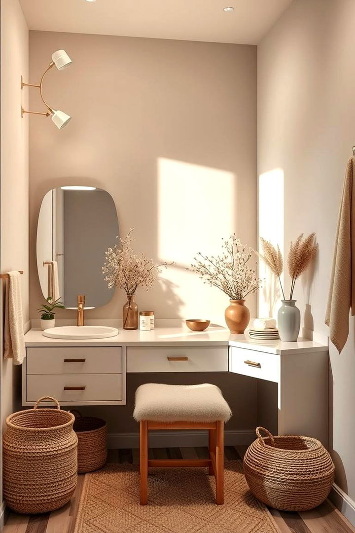 Neutrals and Naturals - 22 Vanity Room Ideas