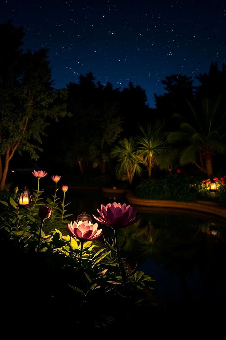 Night Gardens with Subtle Lighting - 22 Sensory Garden Ideas
