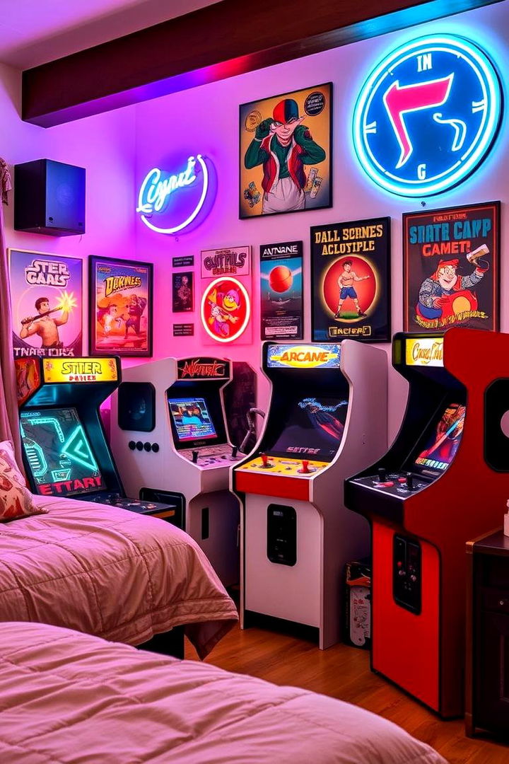 Nostalgic Arcade Corners - 22 90s Bedroom Decor Ideas