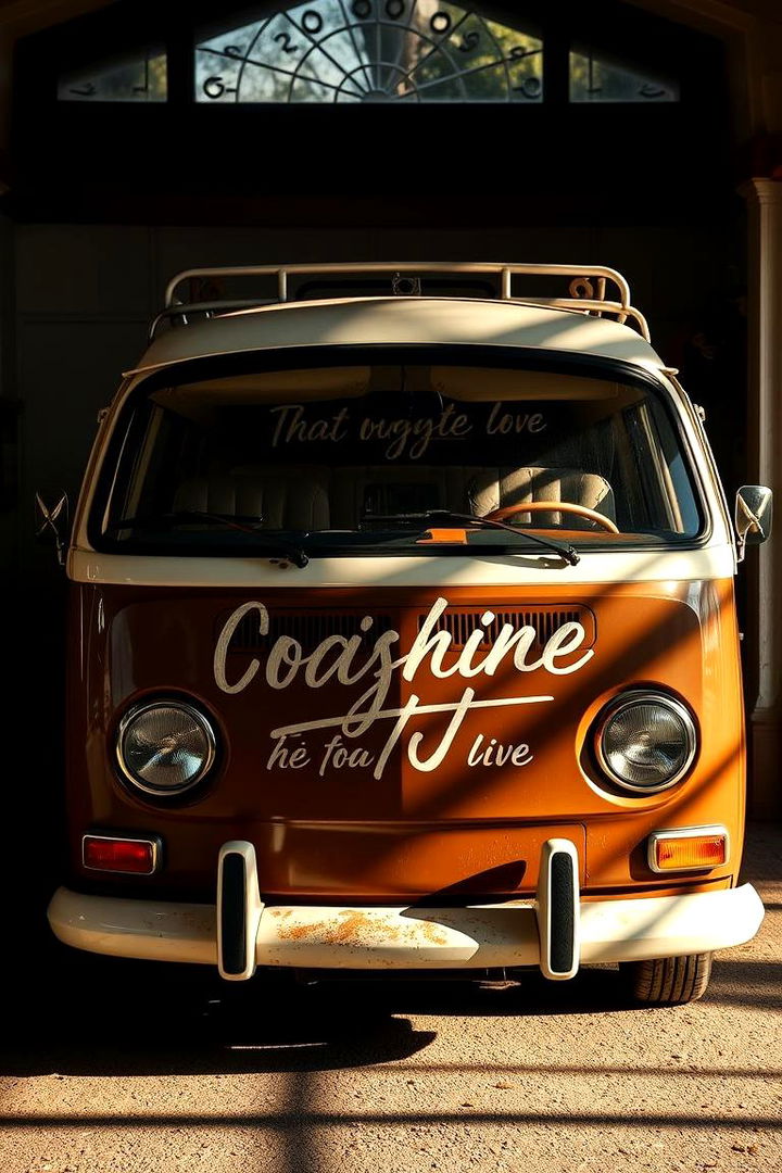 Nostalgic Retro Typography - 22 70s Van Art Ideas