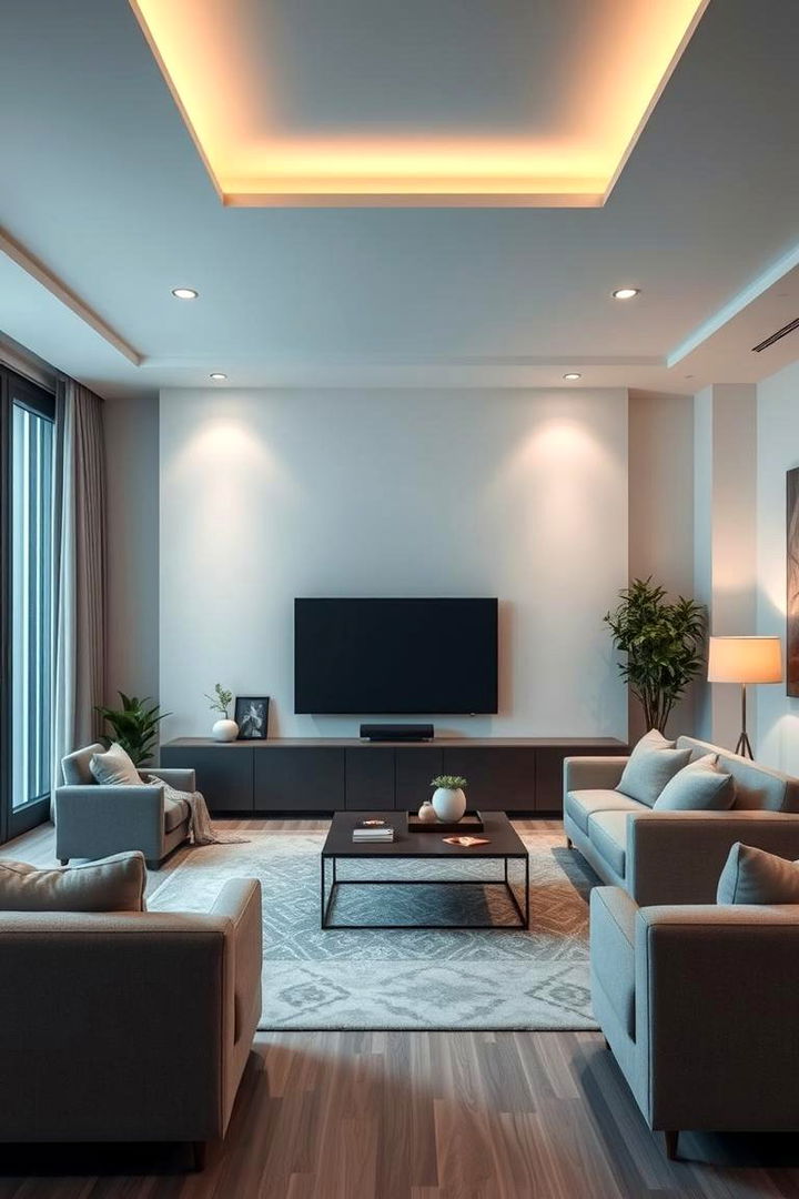 Obstructed View Layout - 22 Awkward Living Room Layout Ideas