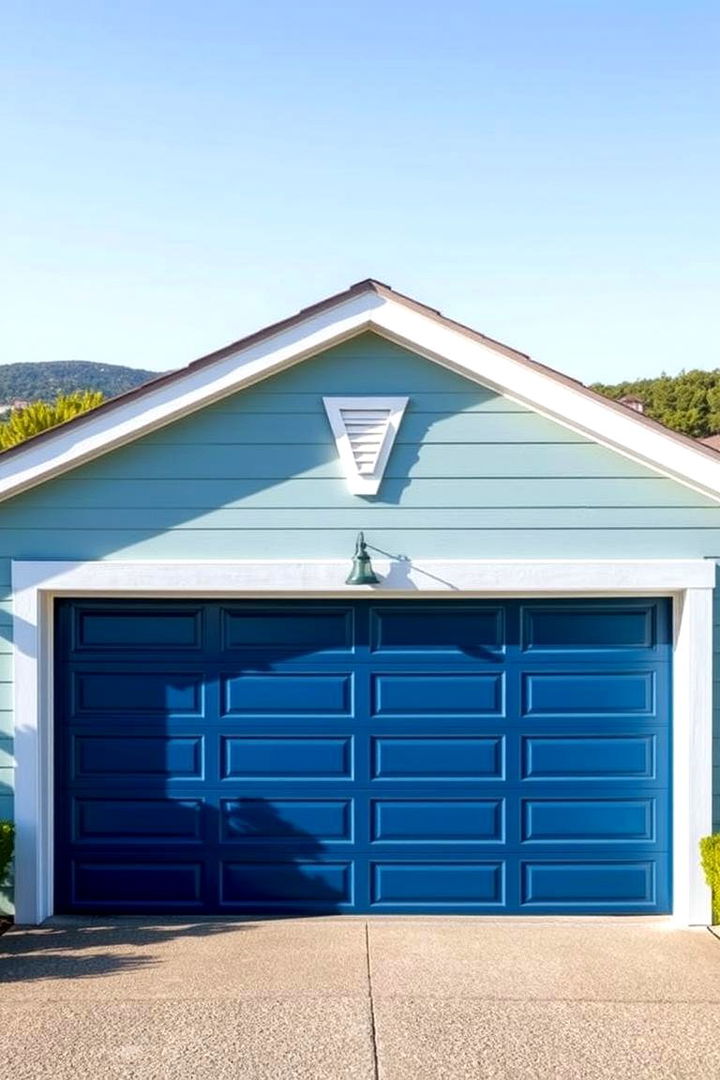 Ocean Blue Serenity - 22 Garage Door Paint Ideas