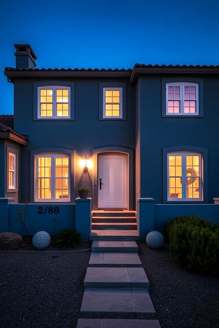 Ocean Blue Tranquility - 22 Stucco Colors for Home Exteriors