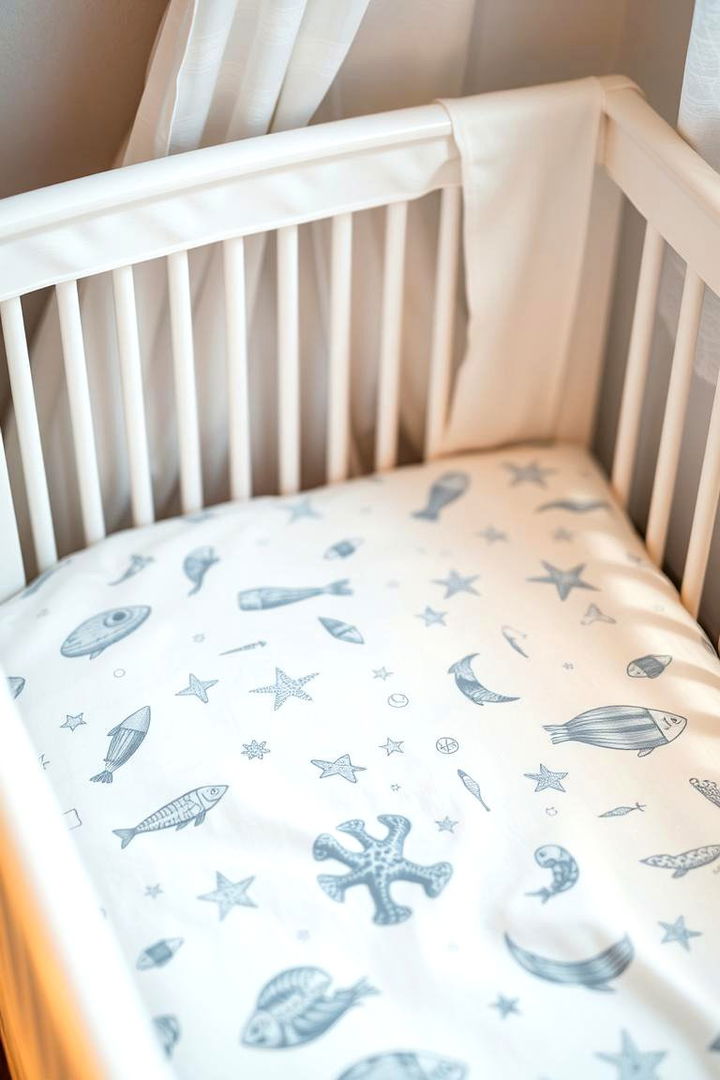 Ocean Inspired Bedding - 22 Ocean-themed Nursery Ideas