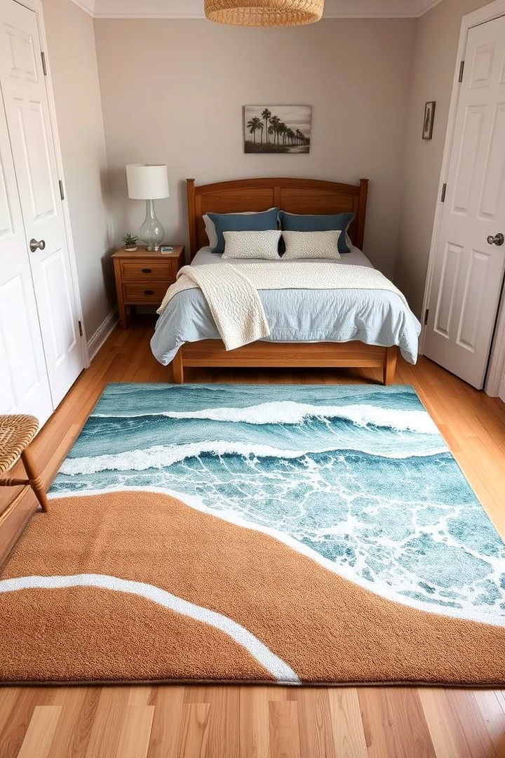 Ocean Rug Designs - 22 Ocean-themed Bedroom Ideas