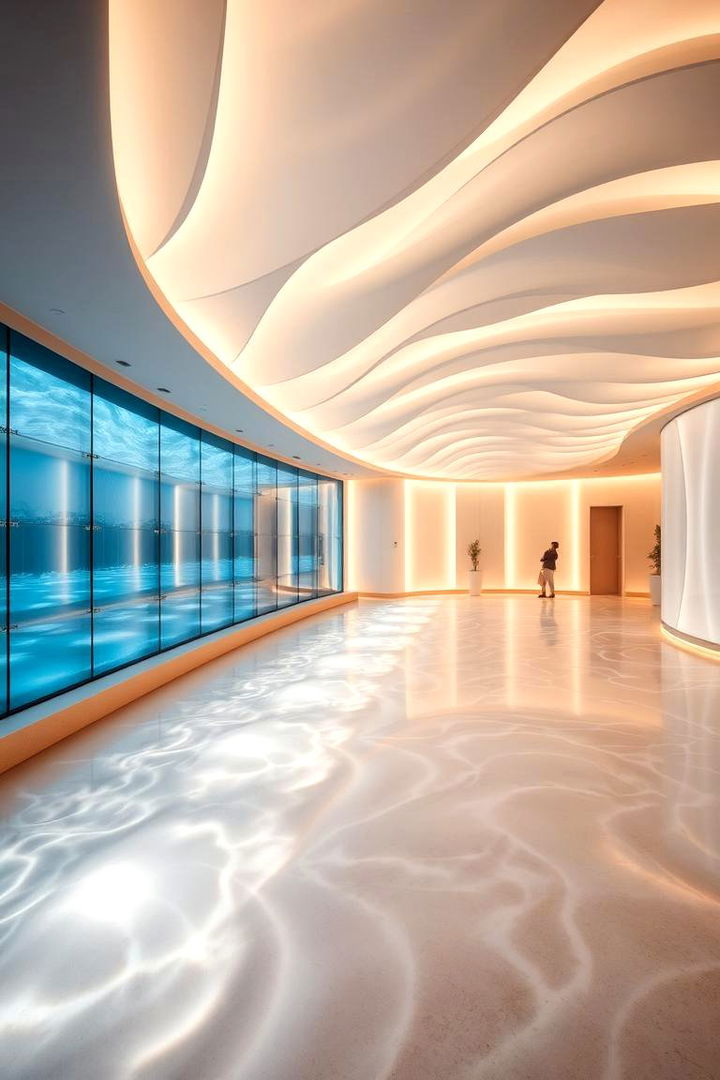 Ocean Wave Lighting Effects - 22 Underwater Mermaid Bedroom Ideas